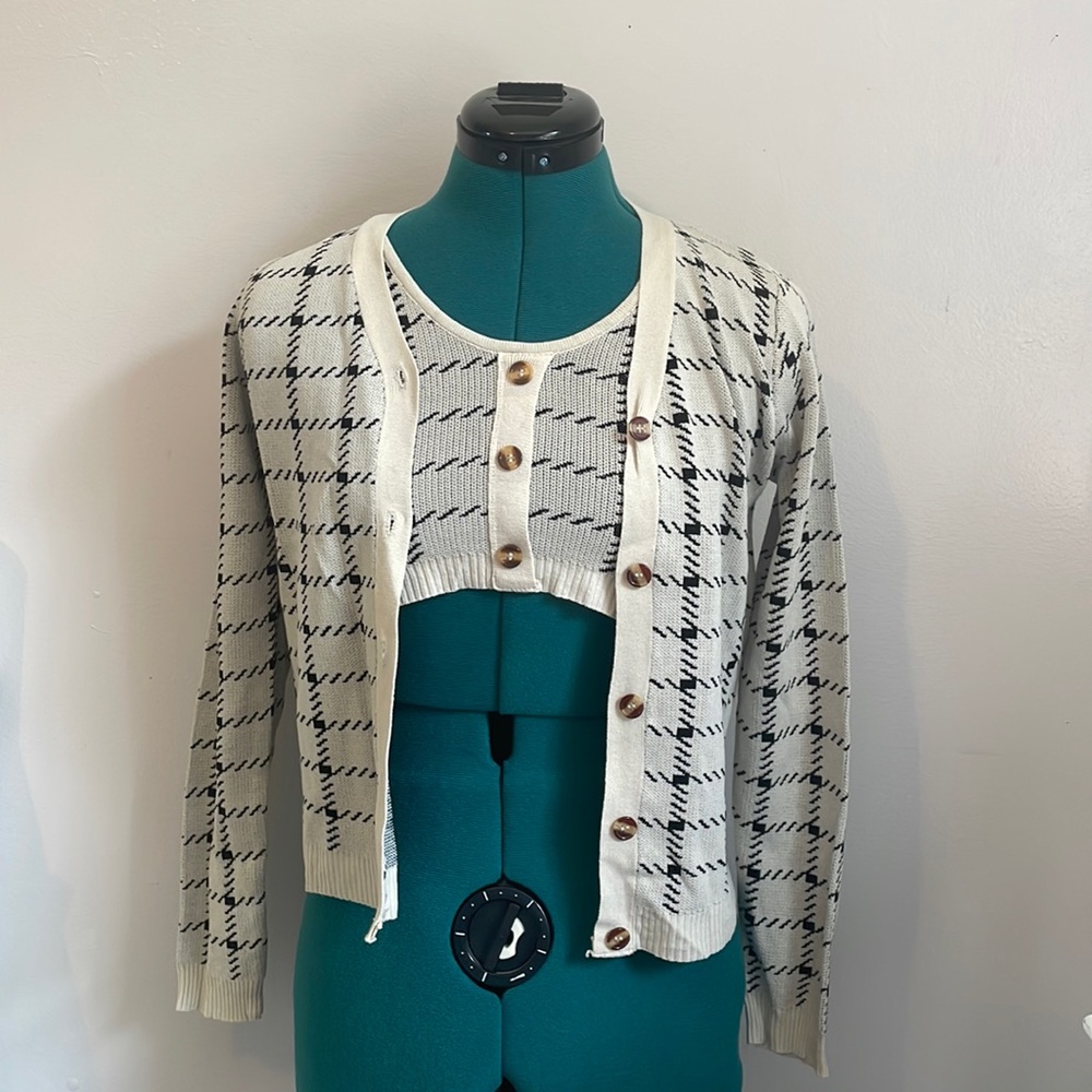 matching top & cardigan set